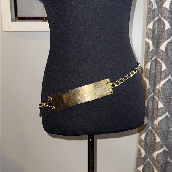 Chunky Metal Plate Chain Belt - Picture 1 of 7